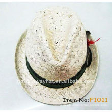 Papier Raffia Fedora Hut